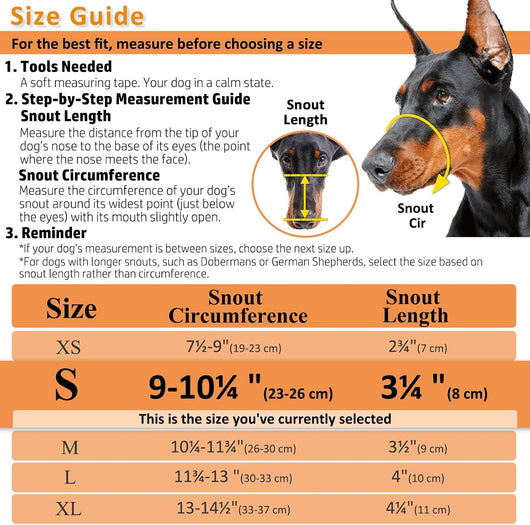 Humane Basket Dog Muzzle for Safe Training