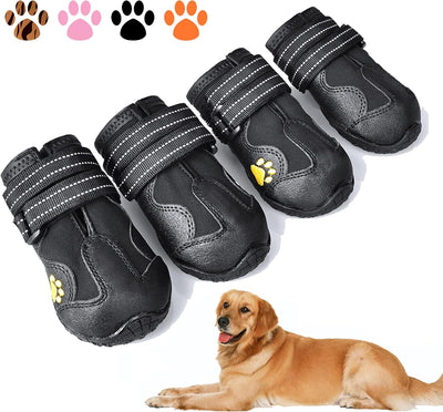Dog Boots | Waterproof Anti-Slip Reflective Outdoor Shoes