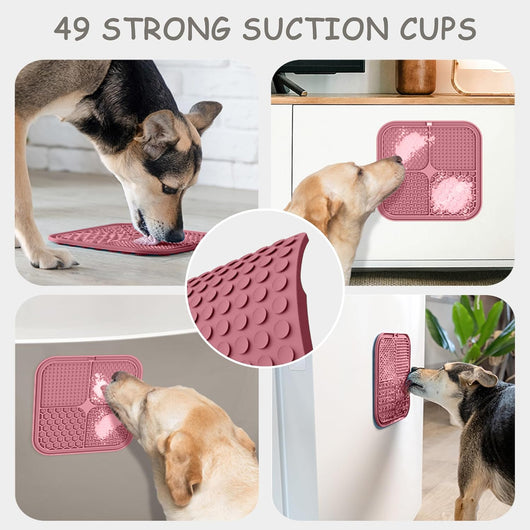 Dog Lick Mat 2-Pack with Suction Cups