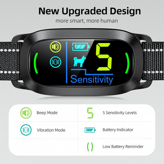 Rechargeable Anti Barking Collar I Beep & Vibration
