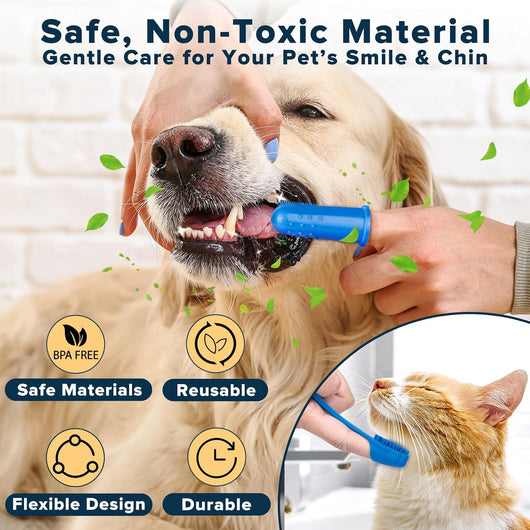 6-Piece Silicone Pet Grooming Kit