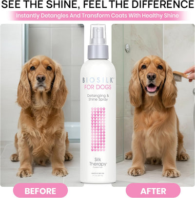 BioSilk Dog Detangling I Shine Therapy Spray