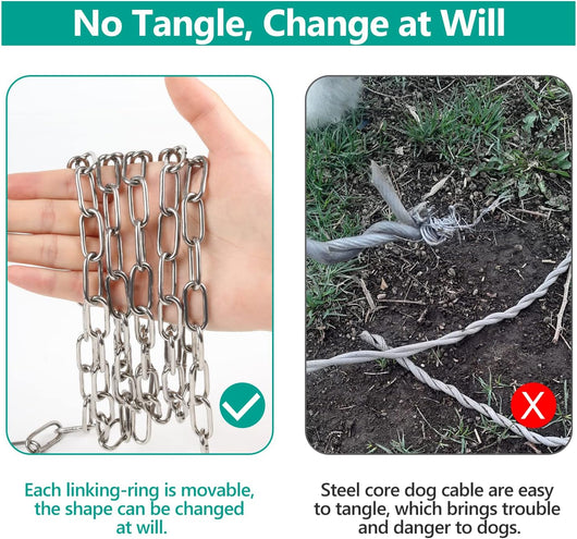 15FT Heavy Duty Dog Chain for Outside