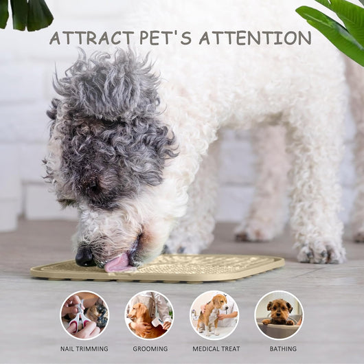 Dog Lick Mat 2-Pack with Suction Cups