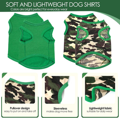 2 Pack Dog Shirts XS | Small Dog Summer Clothes