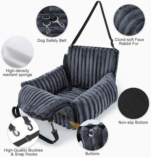 Dog Car Seat for Small Dogs | Travel Booster & Carrier