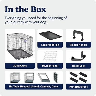 Puppy Crate With Divider For Growing Dogs