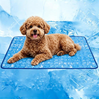 Green Cooling Dog Mat For Summer Comfort