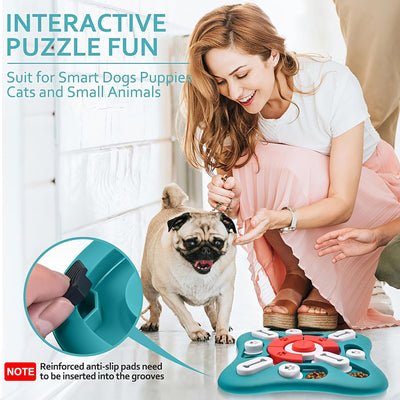 Interactive Treat Dispensing Dog Puzzle for Enrichment