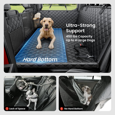 Hard Bottom Dog Car Seat Cover XL
