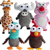 Squeaky Critter Dog Toys 5-Pack