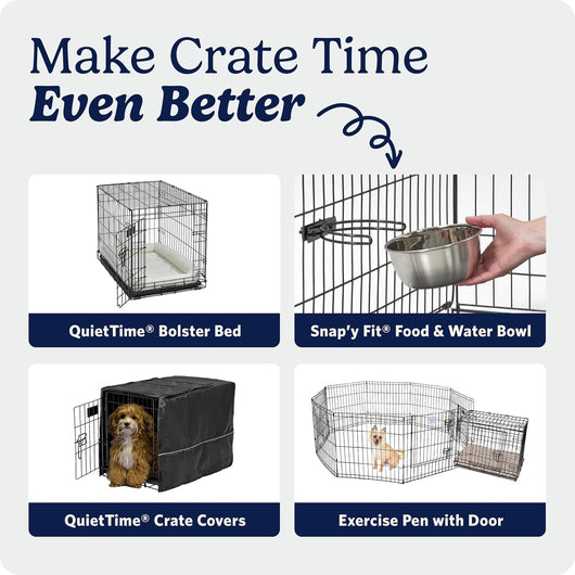 Puppy Crate With Divider For Growing Dogs