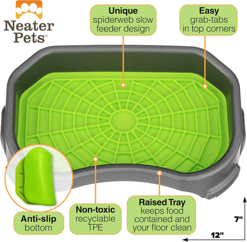 Mess-Proof Dog Lick Mat Slow Feeder Tray