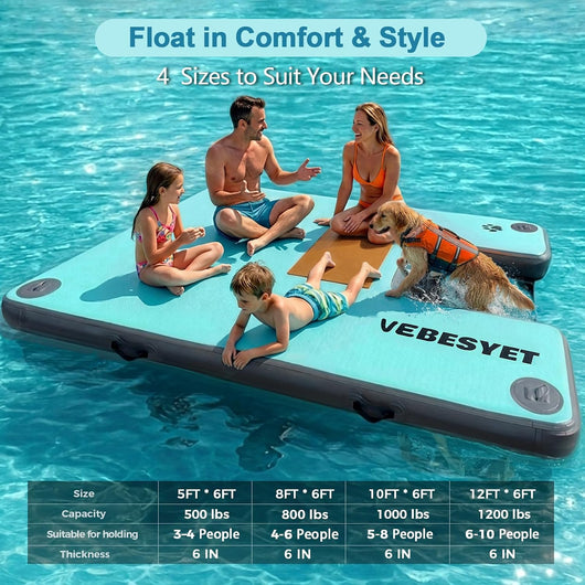 Inflatable Dog Ramp Floating Dock Safety Platform