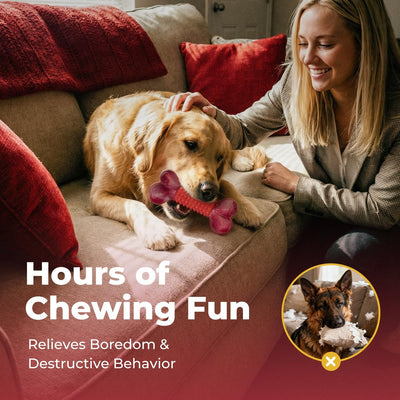 Tough Dog Chew Toy I Durable Bone for Large Dogs