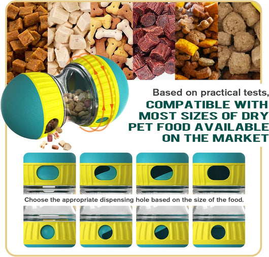 Adjustable Dog Treat Dispensing Puzzle Toy Ball