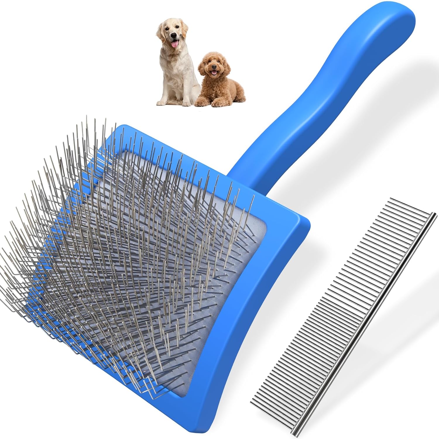 Professional Dog Grooming Brush And Comb Set