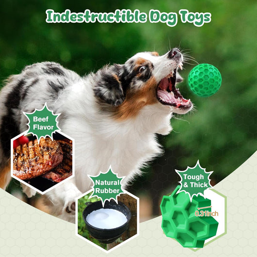 Indestructible Squeaky Dog Ball