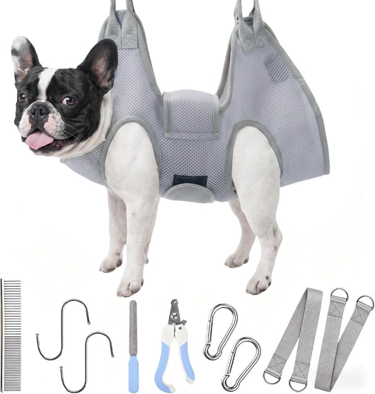 Small Dog Grooming Hammock Nail Clipping Kit