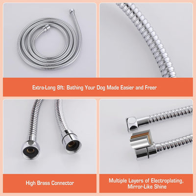 Dog Shower Attachment for Fast Indoor Bath