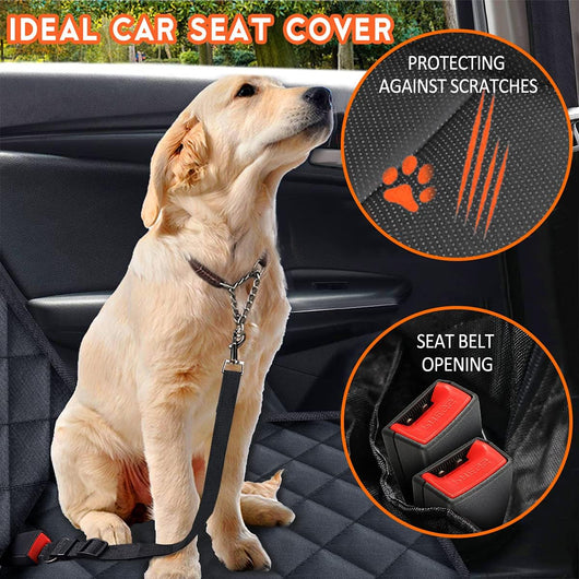 Waterproof Dog Car Seat Cover With Seat Belts