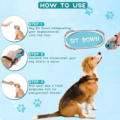 Dual Dog Training Clickers for Faster Learning
