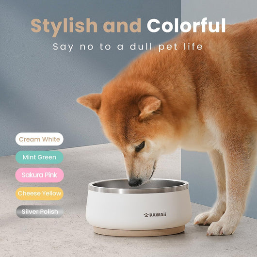 Pawaii 34oz Stainless Steel Dog Bowl