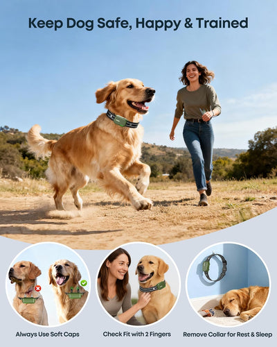 Collar with Remote I 4500FT Range, Waterproof, Rechargeable