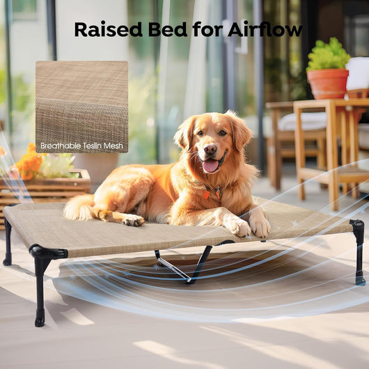 Veehoo Cooling Dog Mat With Bolster Cushion