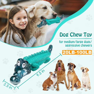 Alligator Nylon-Rubber Chew Toy