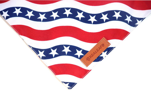 Patriotic USA Dog Bandana Two-Pack for Celebrations