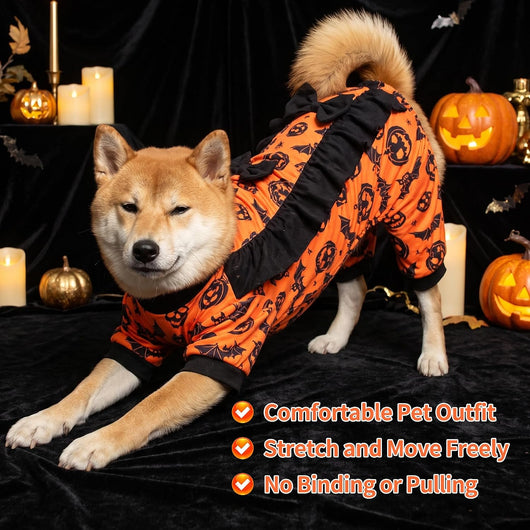 Pumpkin Bat Halloween Dog Pajamas
