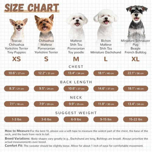 Cute Bear Dog Sweater Cardigan – Soft Knit Warm Dog Clothes for Small & Medium Dogs