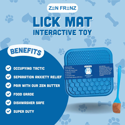 Dog Lick Mat with Spatula