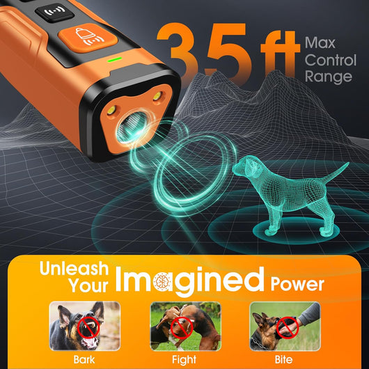 Ultrasonic Dog Bark Deterrent Device I 50FT Indoor & Outdoor