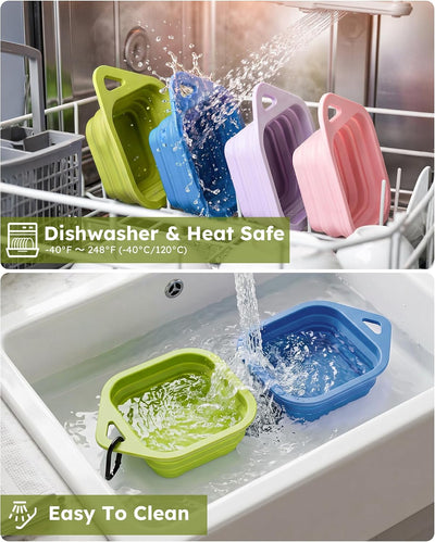 Portable Collapsible Silicone Dog Bowls for Travel