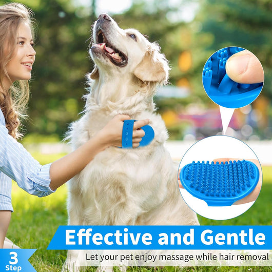 6-Piece Dog Bath Brush Grooming Set