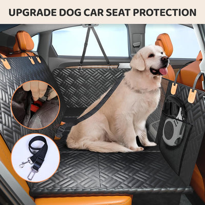 Hard Bottom Dog Car Seat Cover With Expanded Space