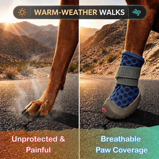 Non-Slip Dog Shoes for Hot Pavement