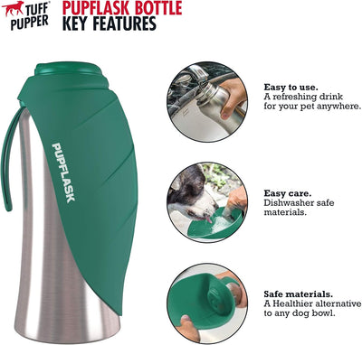 Portable Dog Water Bottle & Travel Bowl