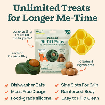 Refillable Frozen Treat Toy for Large Dogs