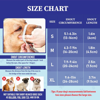 Soft Mesh Dog Muzzle for Medium Training Dogs