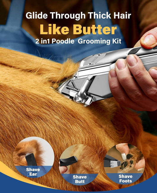 Waterproof Dog Grooming Clipper Kit