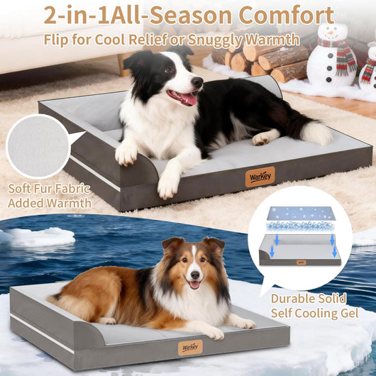 Cooling Dog Bed I Orthopedic Large Dogs