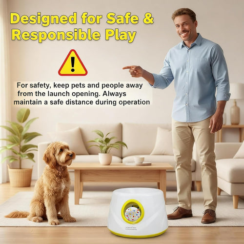 Automatic Dog Ball Launcher | USB Rechargeable Fetch Toy