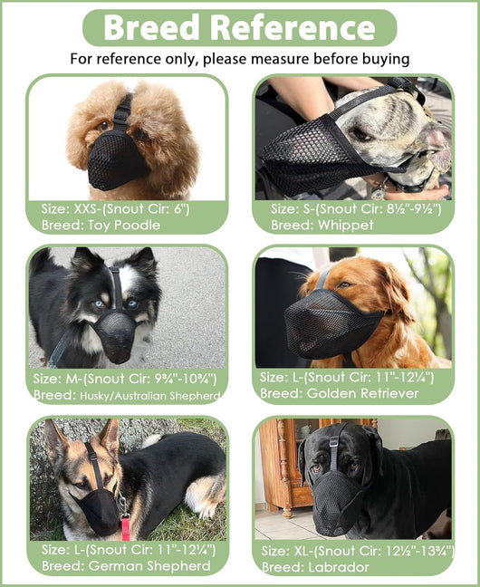 Soft Mesh Dog Muzzle for Gentle Training
