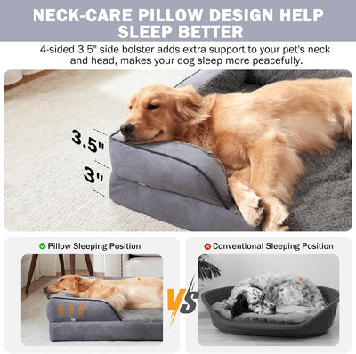 Orthopedic C-Shaped Dog Bed