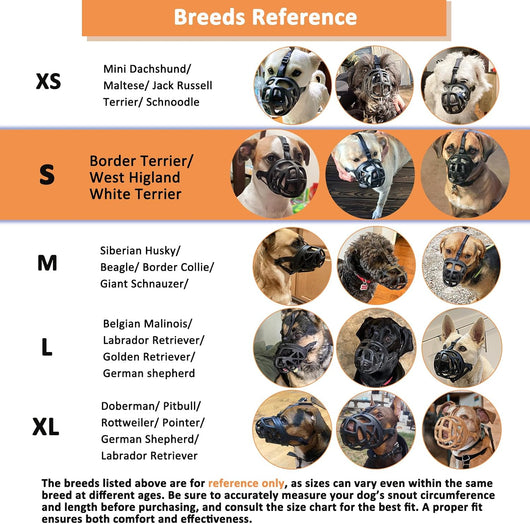 Humane Basket Dog Muzzle for Safe Training