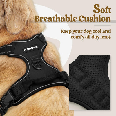 Reflective No-Pull Dog Harness With Control Handle