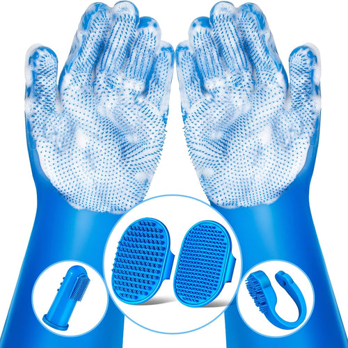 6-Piece Silicone Pet Grooming Kit